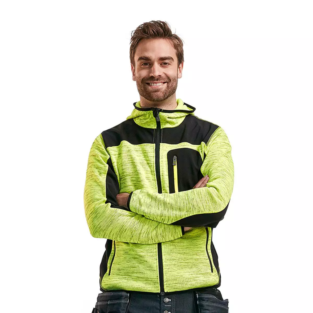 Blakläder Strickjacke mit Softshellverstärkungen - 1 Blakläder Strickjacke mit Softshellverstärkungen - 1