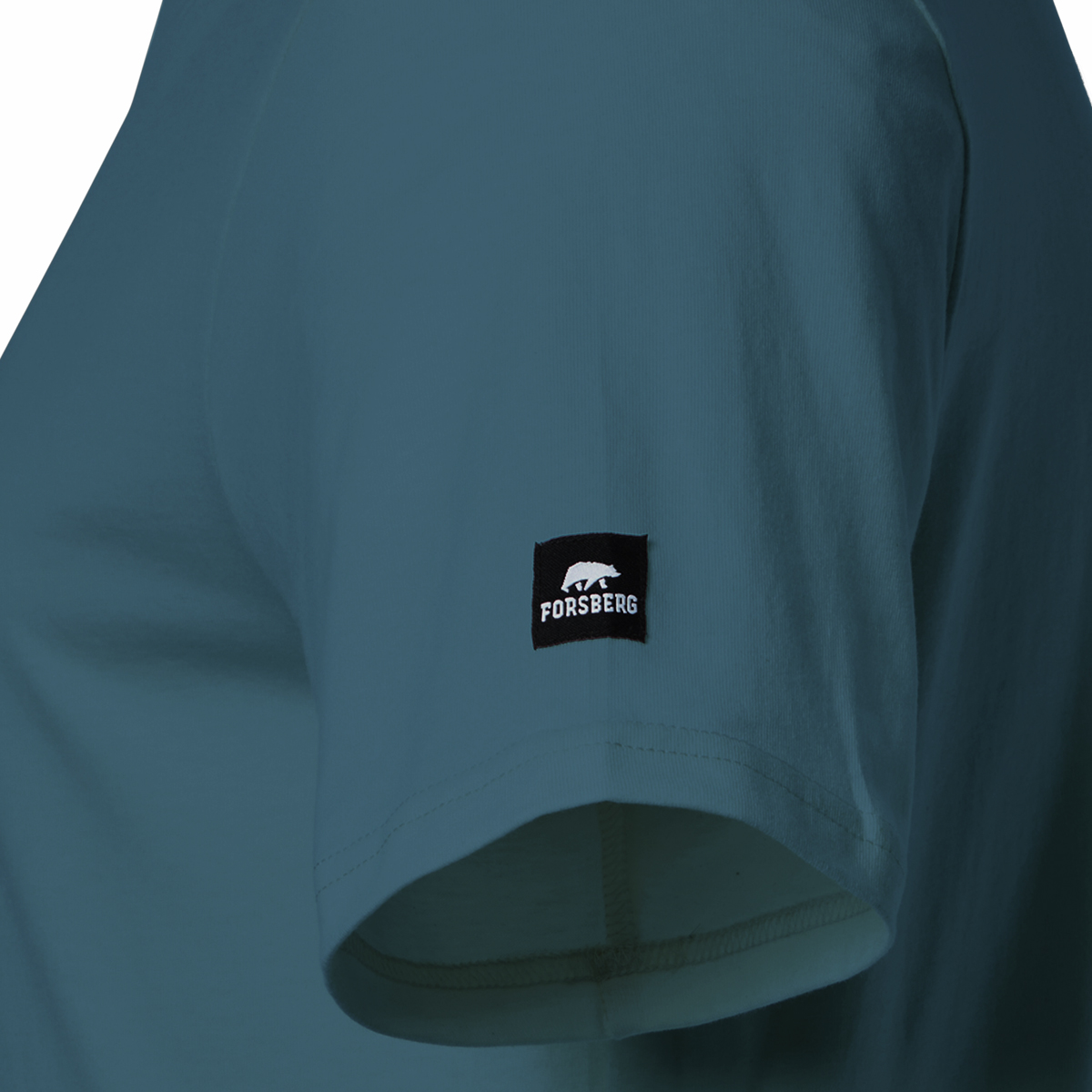 FORSBERG T-Shirt mit kleinem Gummi-Patch - 11, Langarm, Ärmel, Vlies, Mantel, Hut