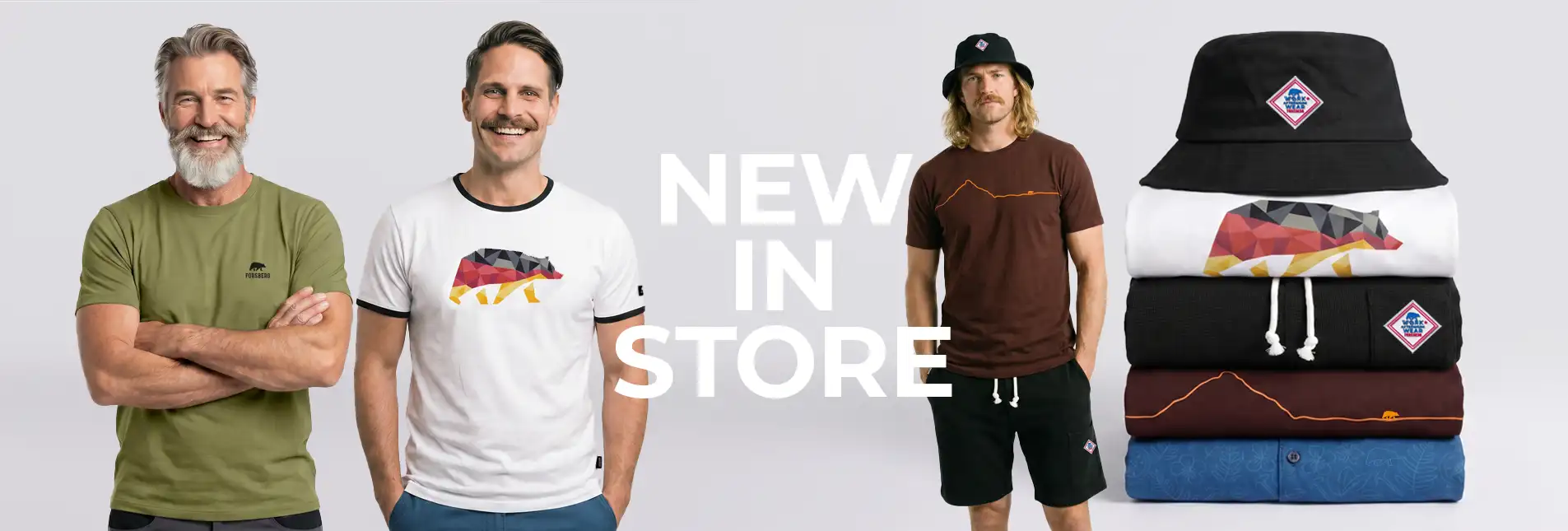 T-Shirt, Herren T-Shirt, Tier-Logo?, Geometrischer Bär, Schichte Kleidung?