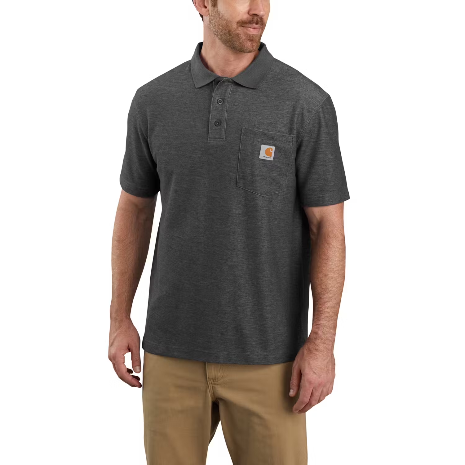 Carhartt Midweight S/S Pocket Polo T-Shirt - 1