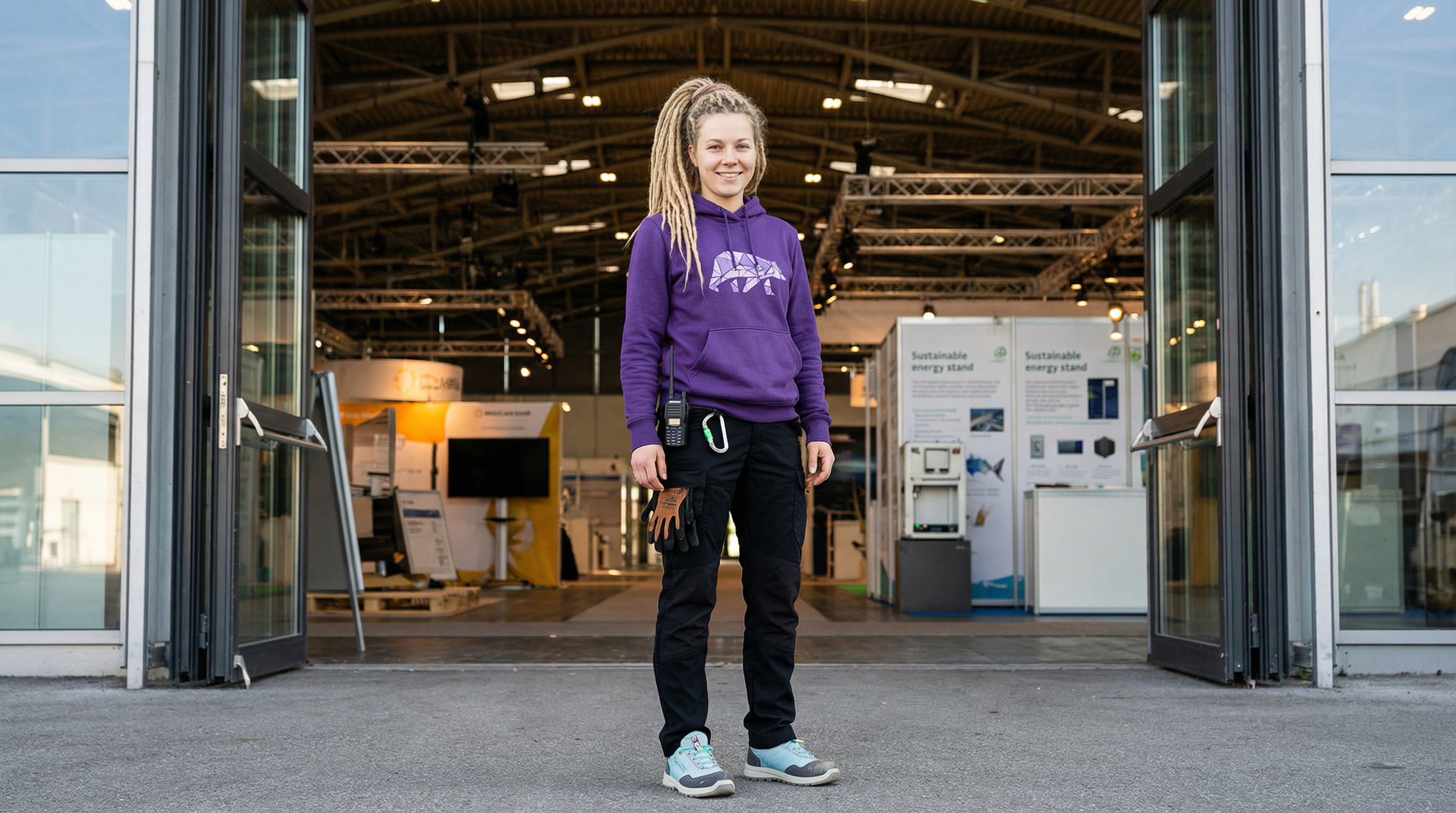 Fachkraft fuer Messe- und Veranstaltungstechnik im professionellen Messebau