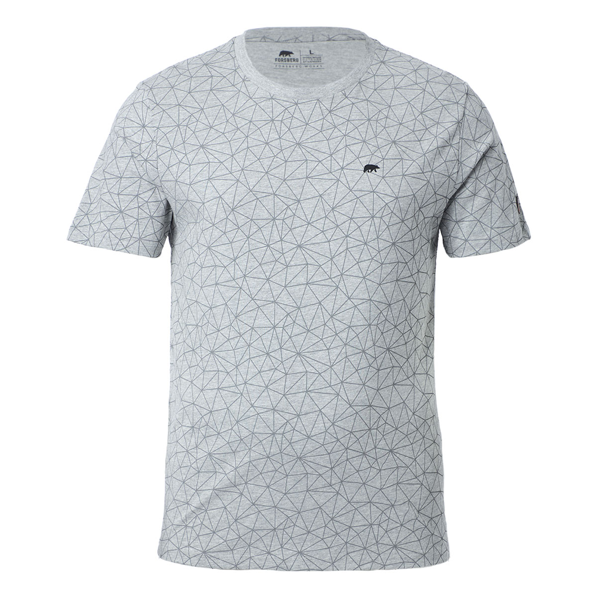 FORSBERG T-Shirt mit Polygonmuster - 1