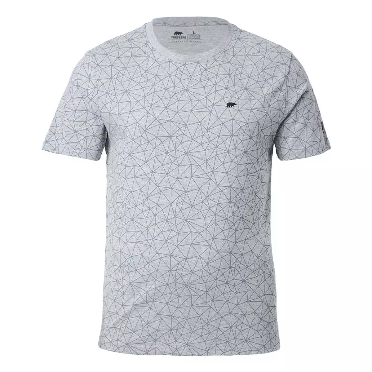 FORSBERG T-Shirt mit Polygonmuster - 1