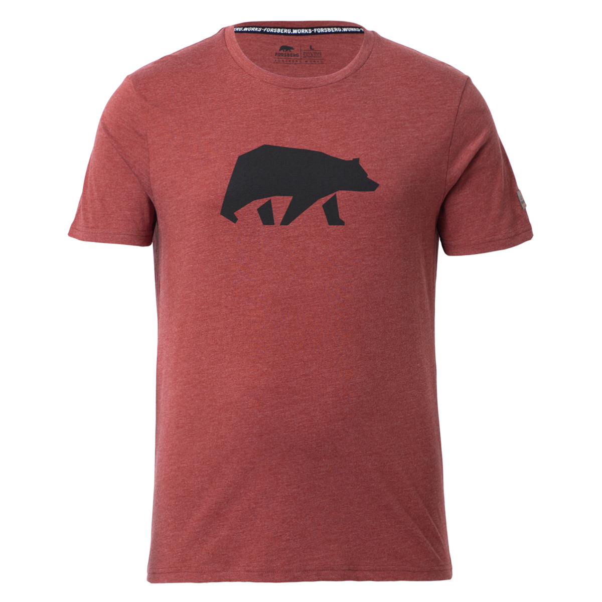 FORSBERG T-Shirt mit schwarzem Brustprint  - 1, Bekleidung, T-shirt