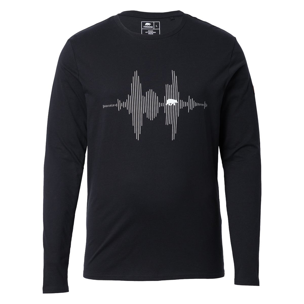 FORSBERG Longsleeve mit Audiowelle - 1