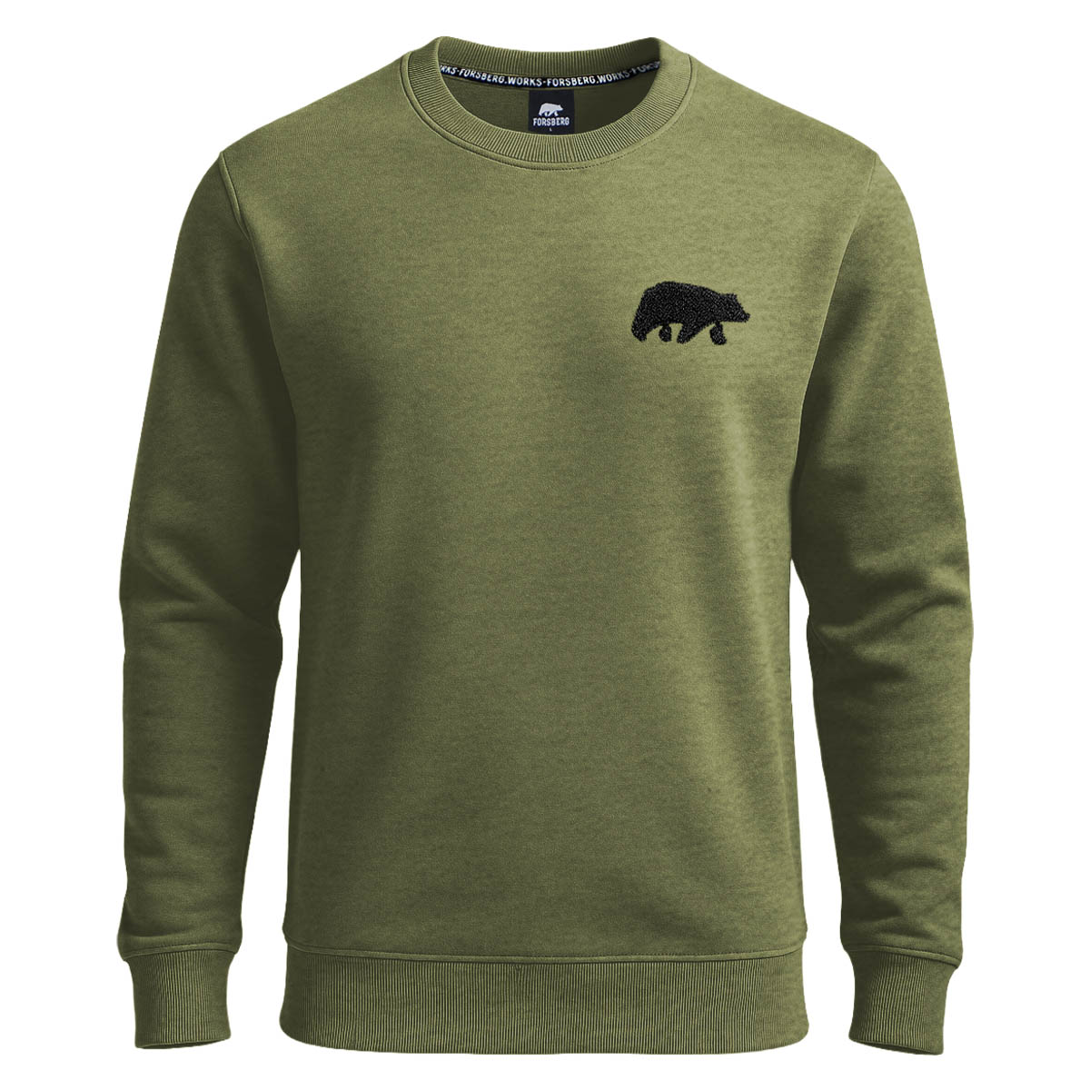 FORSBERG Sweatshirt mit Frottee Logo - 5, Strickwaren, Pullover, Sweatshirt, Langarm, Kapuzenpulli