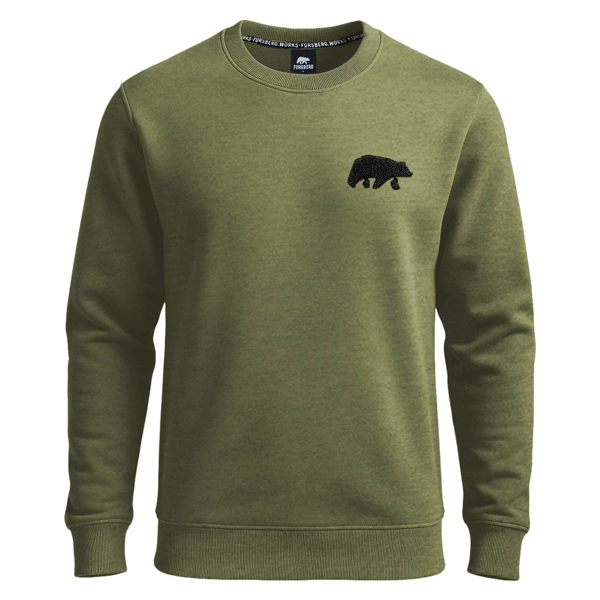 FORSBERG Sweatshirt mit Frottee Logo - 5