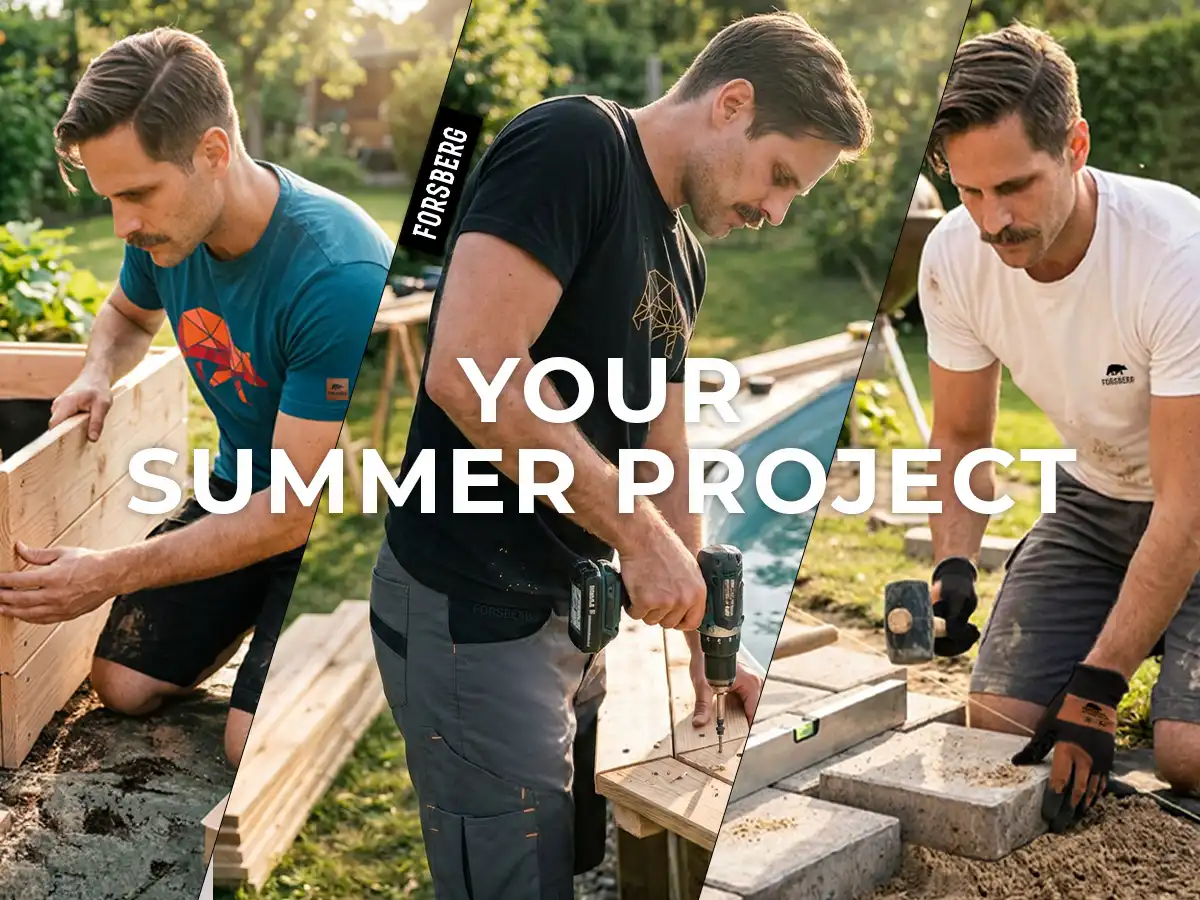 bauarbeiter, holzbau, hammer, bohren, outdoor-projekt