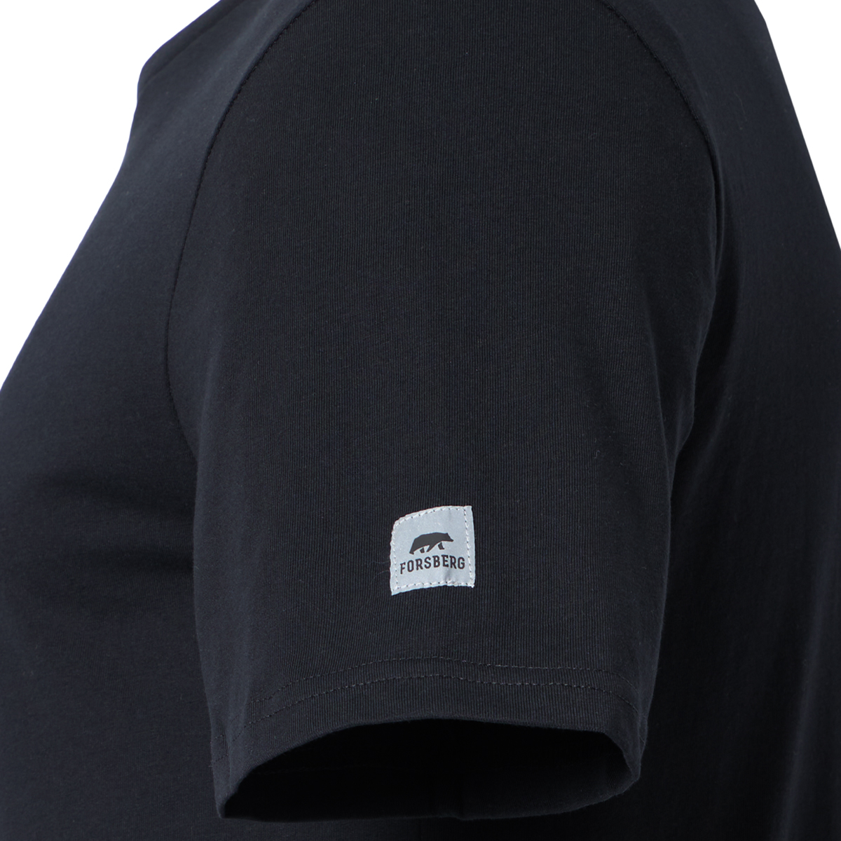 FORSBERG T-Shirt mit reflektierendem Brustlogo - 5, Vlies, Langer Ärmel, Mantel, Pullover, Mütze