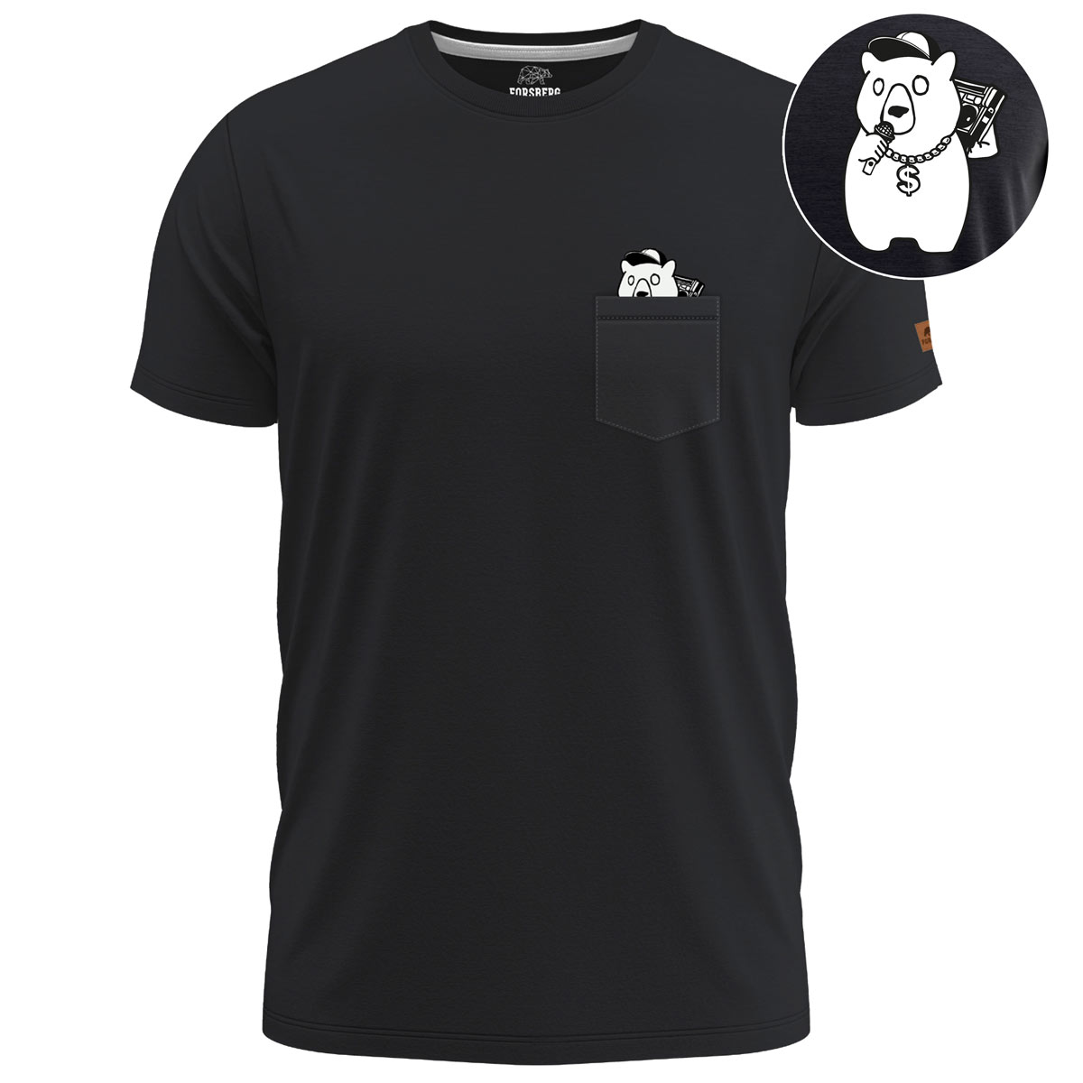 FORSBERG Bronxson T-Shirt mit Brusttasche - 1