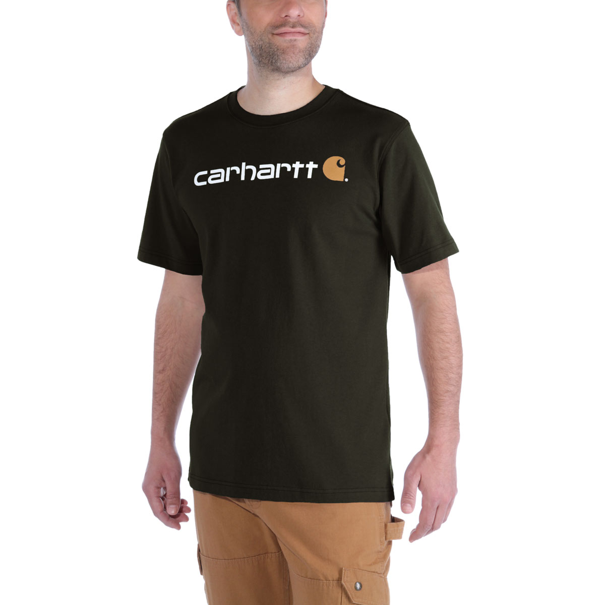 Carhartt Core Logo T-Shirt dicke Qualität - 4