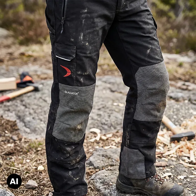 Hose, Werkzeugtasche, Knieprotektoren, Outdoor, Schmutzanfällig, Hose, Arbeitskleidung, Knieprotektor, Nylon/Polyester, Dreckig