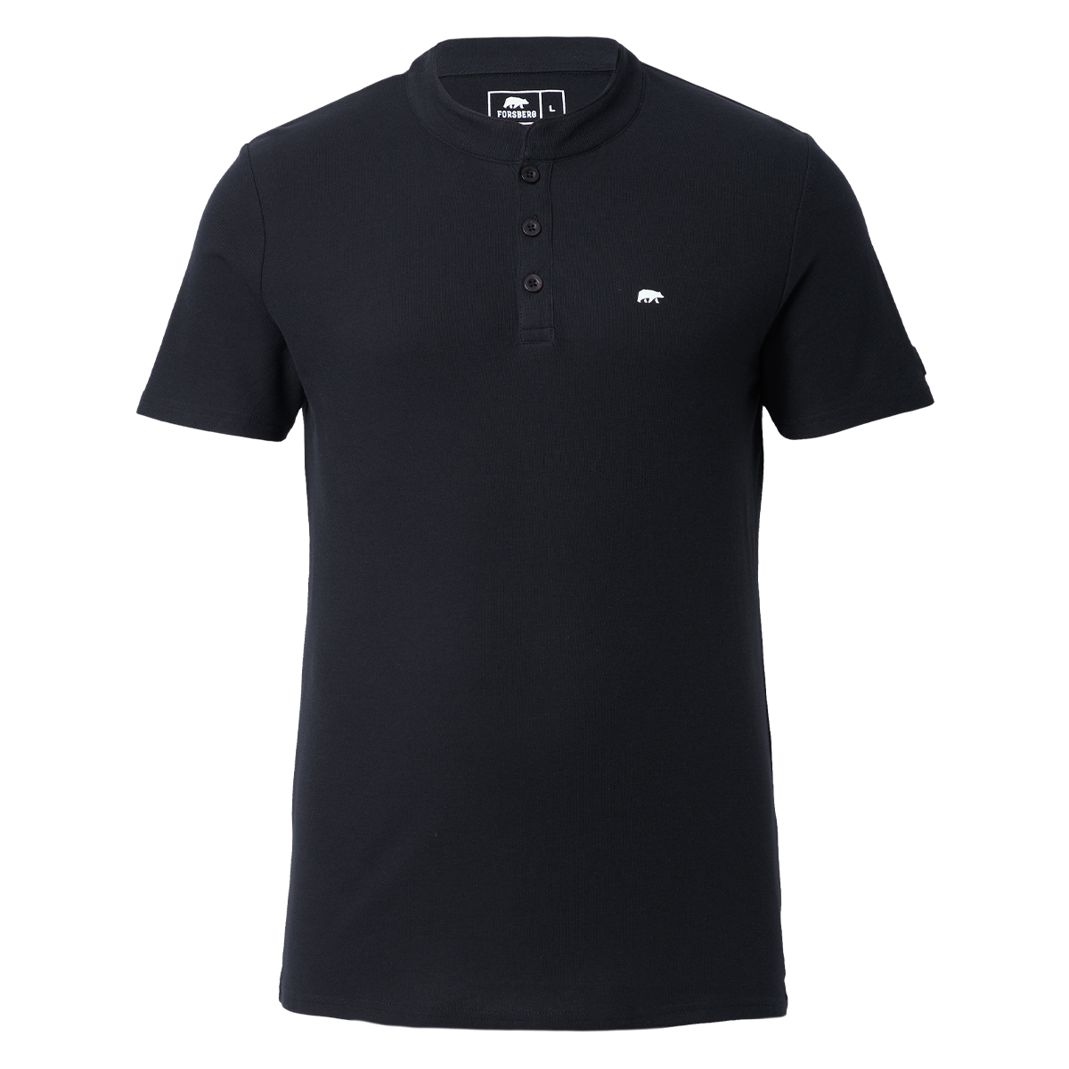 FORSBERG Poloshirt mit Stehkragen - 1