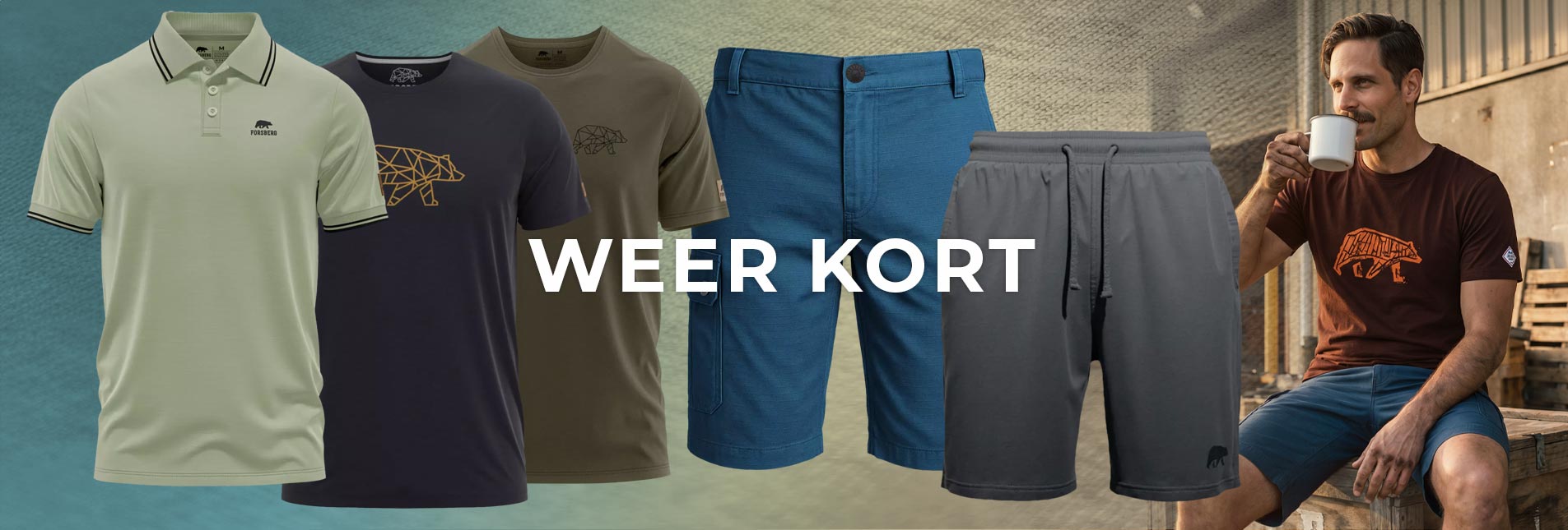 Polohemd, T-Shirt, Kurze Hose, Trainingsshorts, Grafikshirt