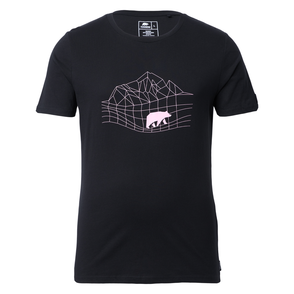 FORSBERG T-Shirt mit Polygonraster-Logo - 4, Bekleidung, T-shirt, Hemd
