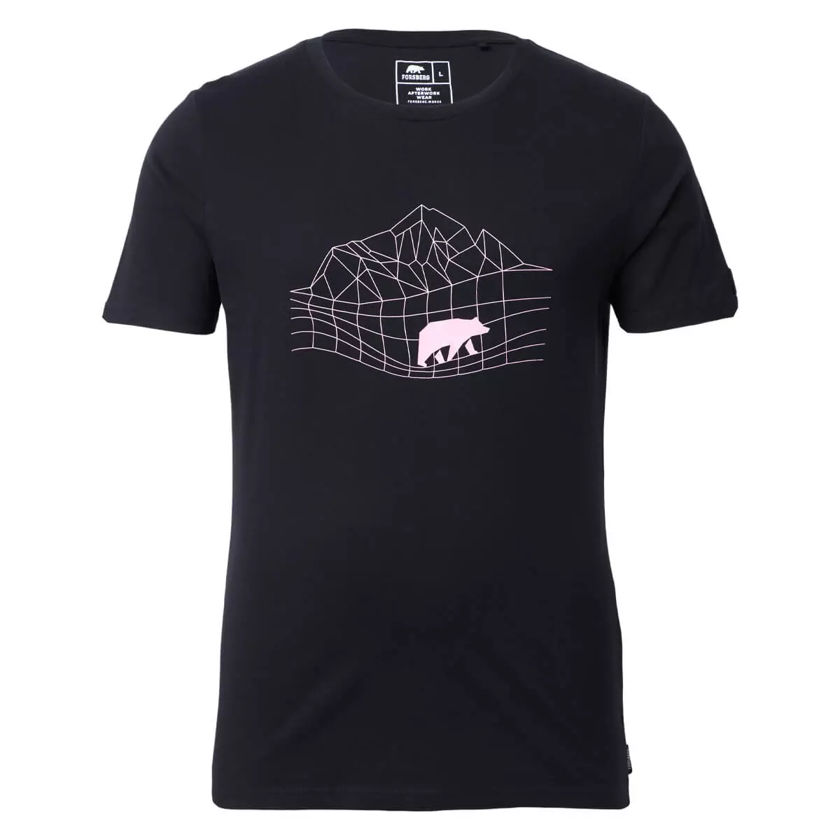 FORSBERG T-Shirt mit Polygonraster-Logo - 4