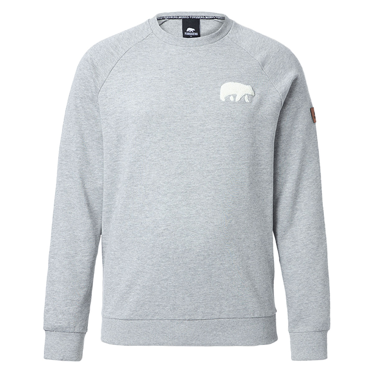 FORSBERG Sweatshirt mit Frottee Logo - 4, Strickwaren, Pullover, Sweatshirt, Langarm, Fleece