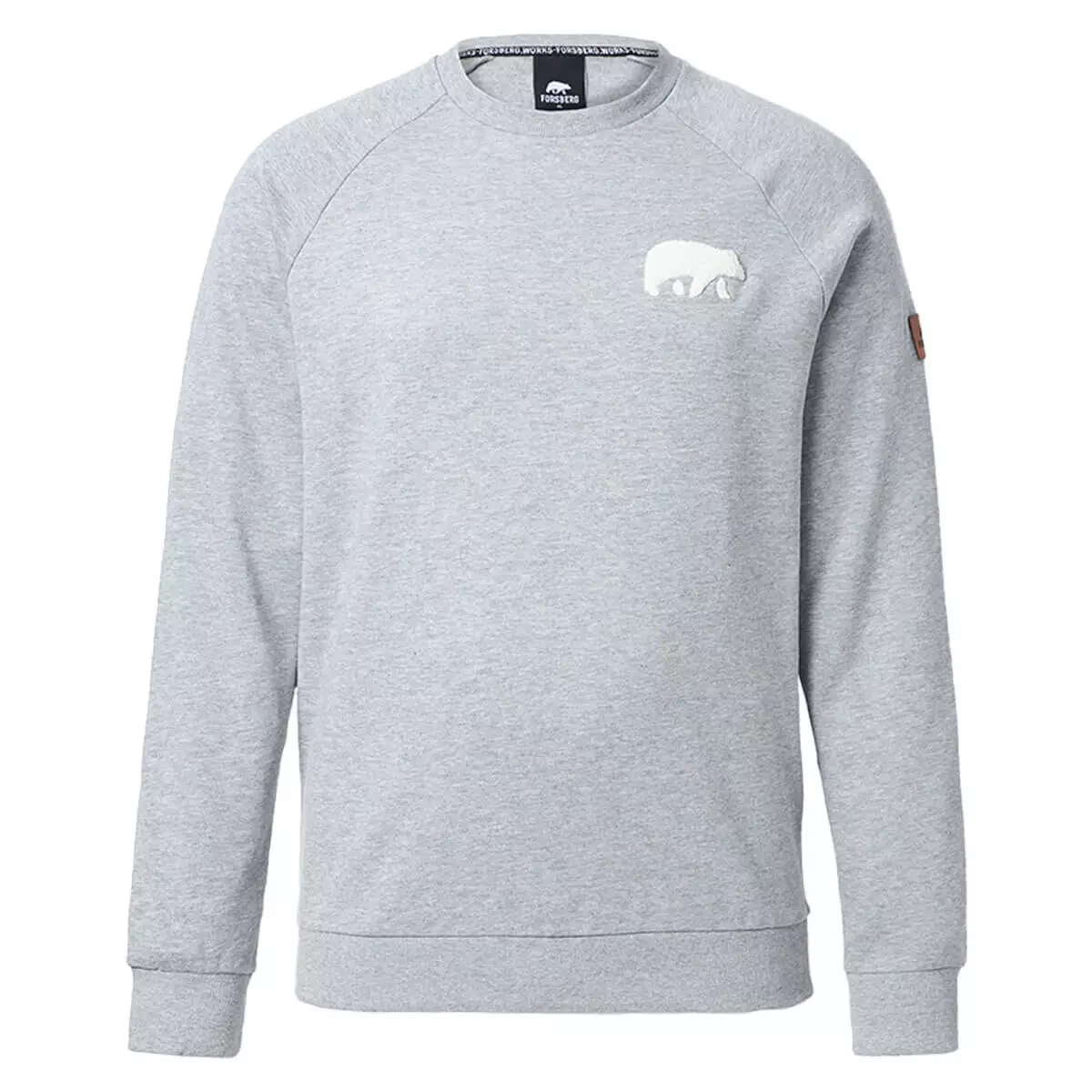 FORSBERG Sweatshirt mit Frottee Logo - 4
