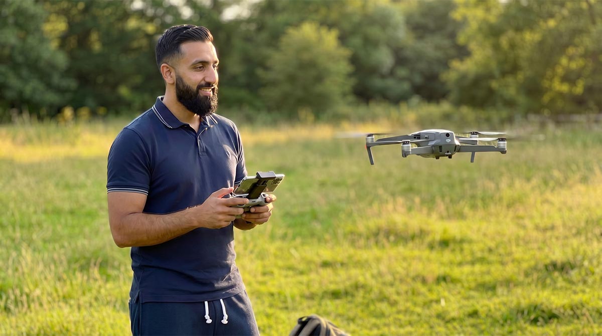 drohne, quadcopter, remote-controller, fernsteuerung, feld