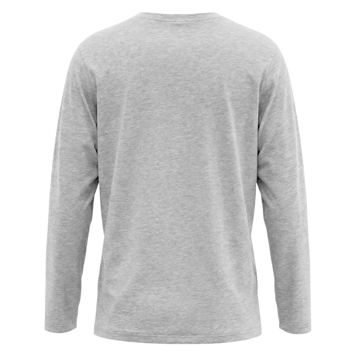 FORSBERG Longsleeve mit Brusttasche - 2, Langarm, Rundhals, Grau, Baumwolle, Grundlegend