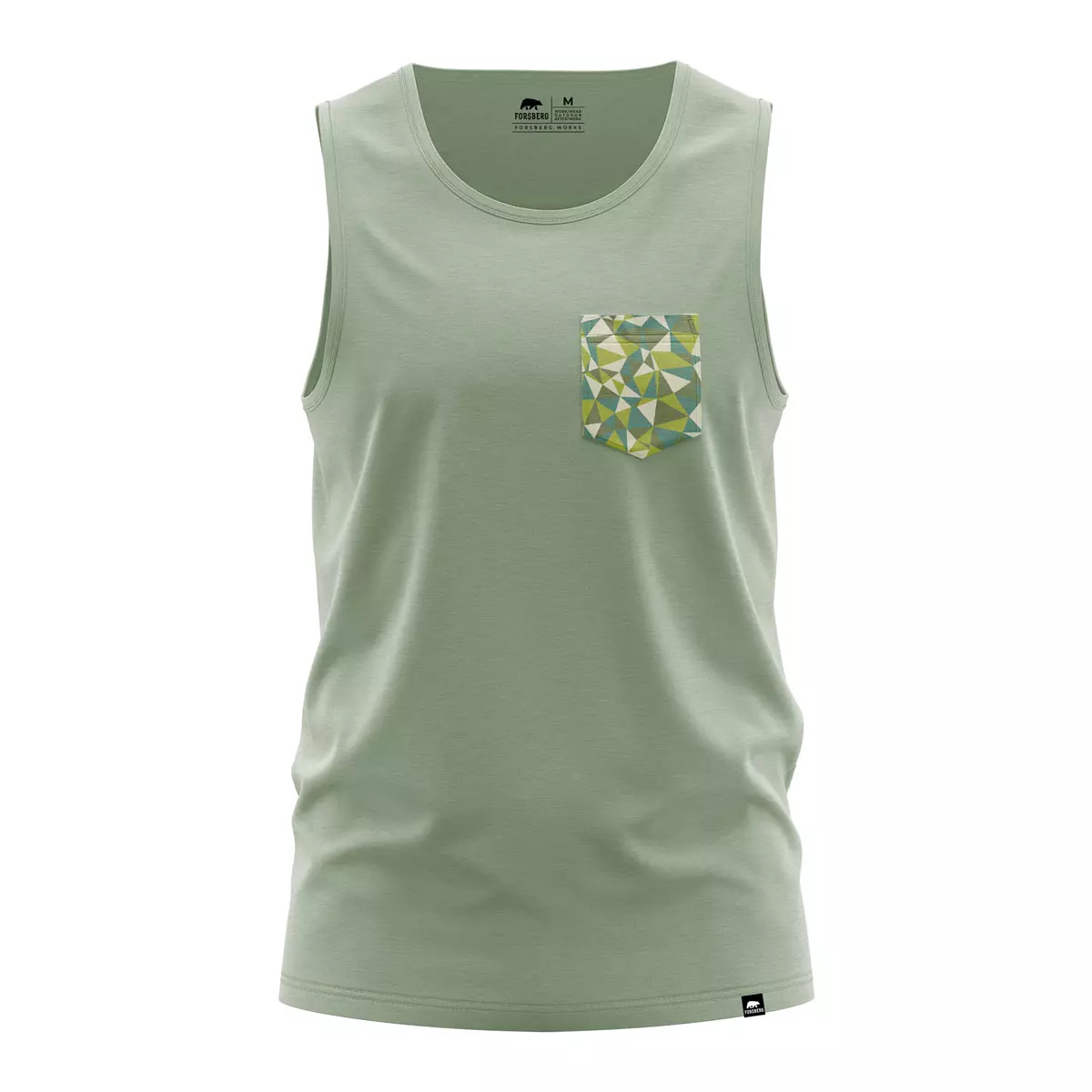 FORSBERG pastellgrünes Tanktop Shirt - 1, Bekleidung, Tanktop, Weste