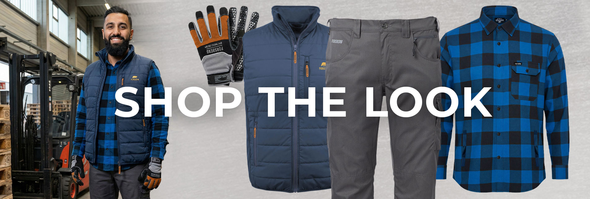 Arbeitsjacke, Fleeceweste, Gants, Hose, Flanellhemd