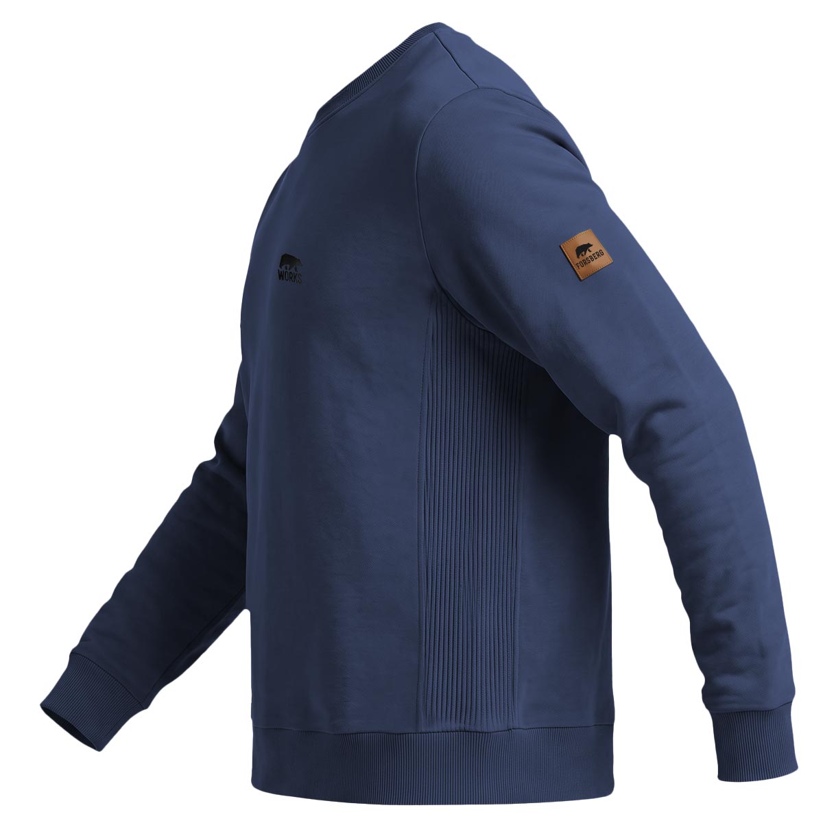 FORSBERG Crewneck Sweatshirt mit elastischen Einsätzen - 8 FORSBERG Crewneck Sweatshirt mit elastischen Einsätzen - 8