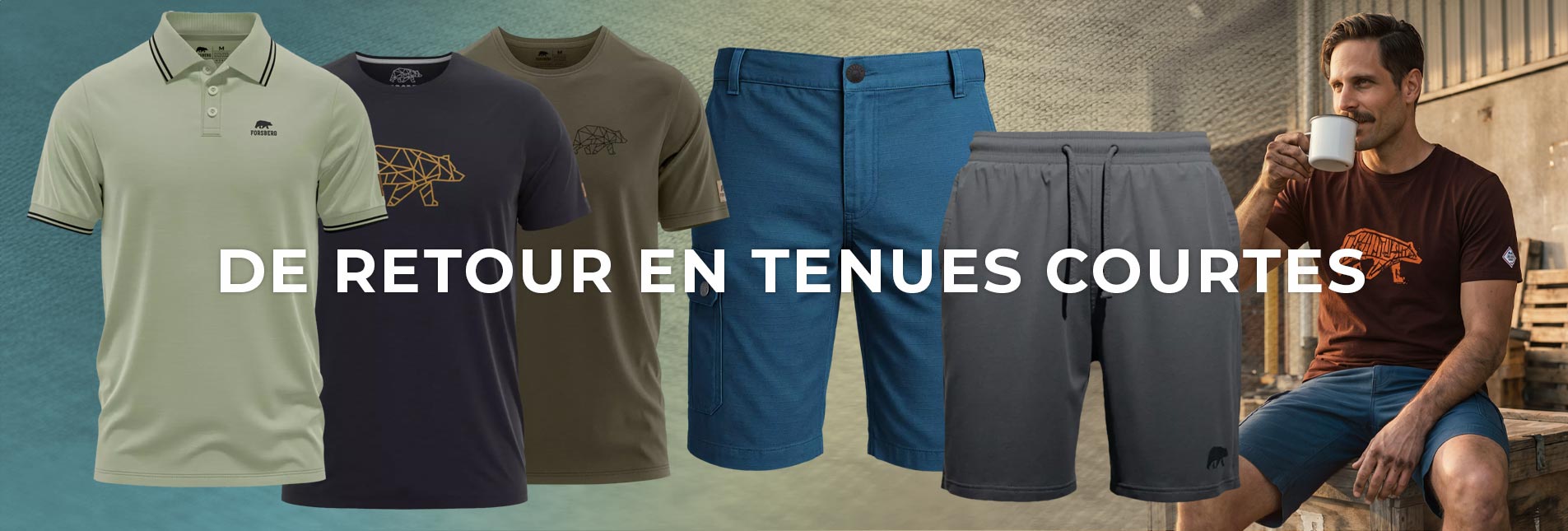 Polohemd, T-Shirt, Shorts, Drawstring-Shorts, Freizeitkleidung