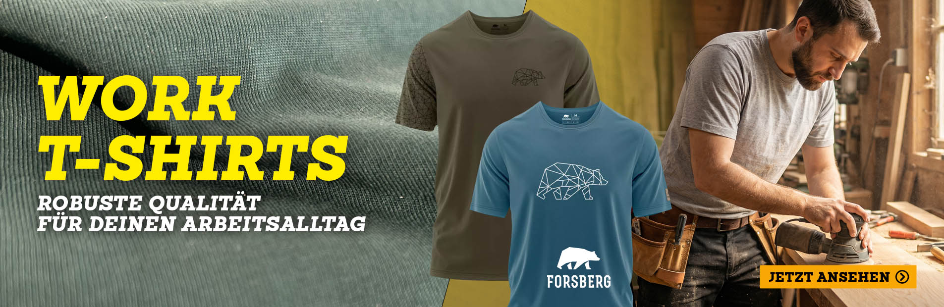 t-shirt, bear graphic, blue shirt, workwear, base layer