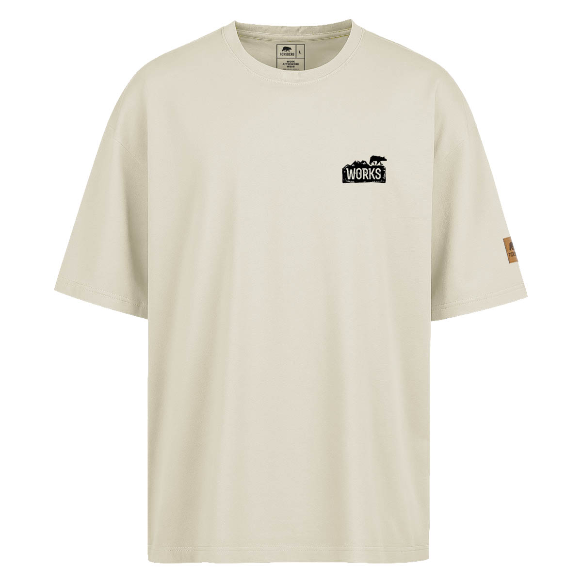 FORSBERG Oversized T-Shirt mit Brustlogo - 1