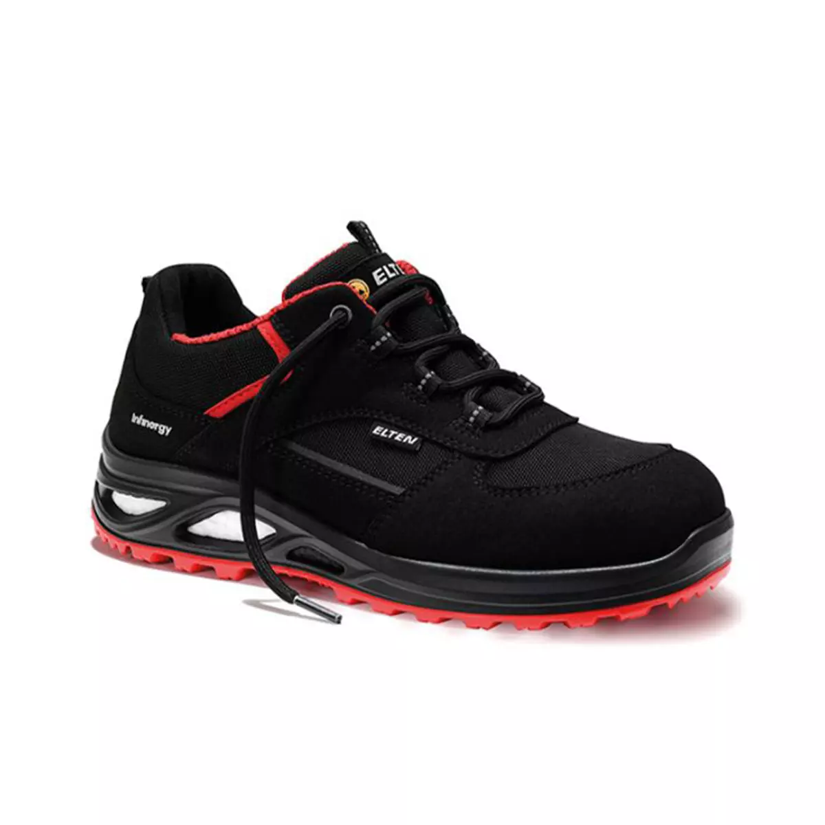 Elten Damenschuh HANNAH XXTL black-red Low ESD S3  - 1, Bekleidung, Schuhwerk, Schuh, Sneaker, Laufschuh