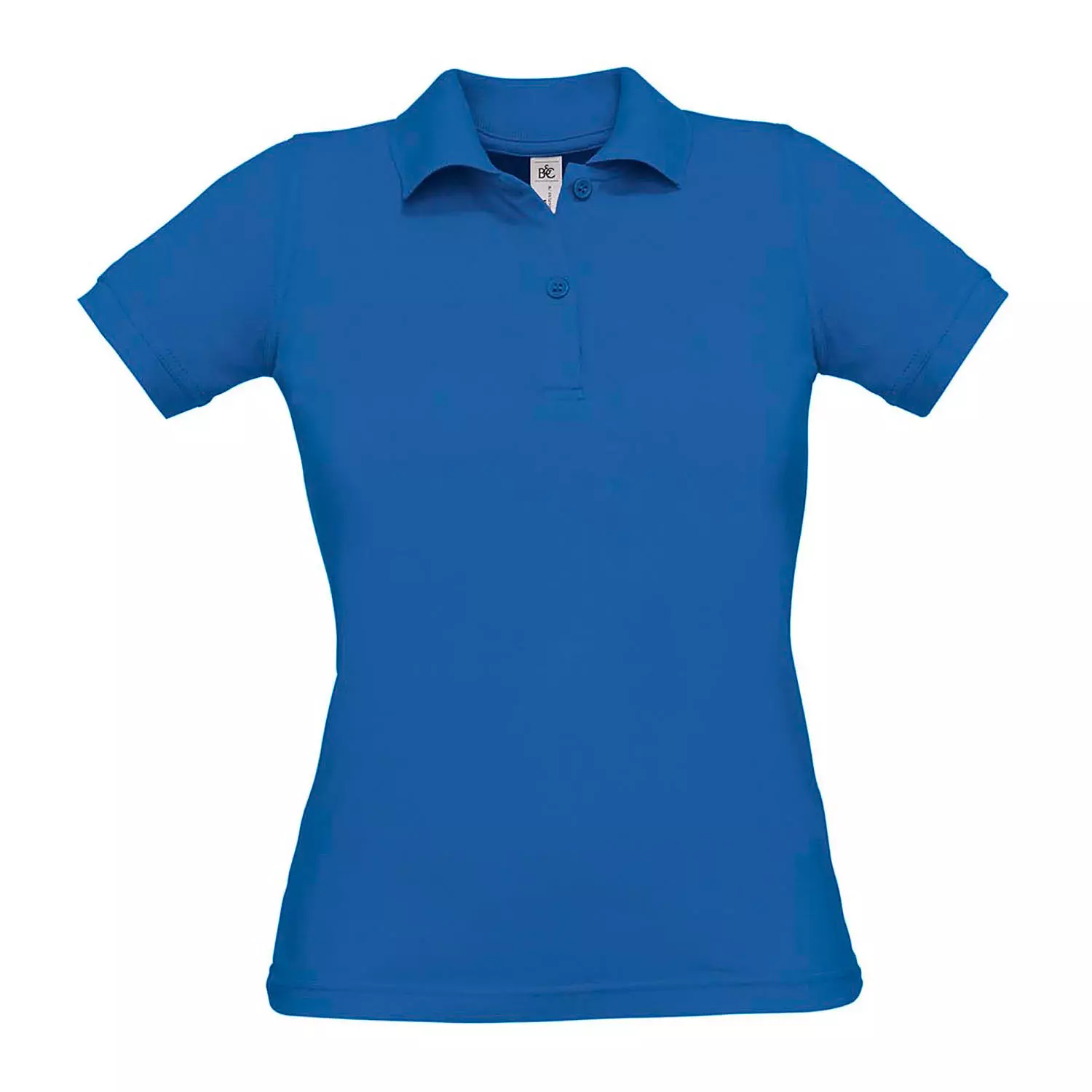 Damen Poloshirt einfarbig aus Baumwolle - 6