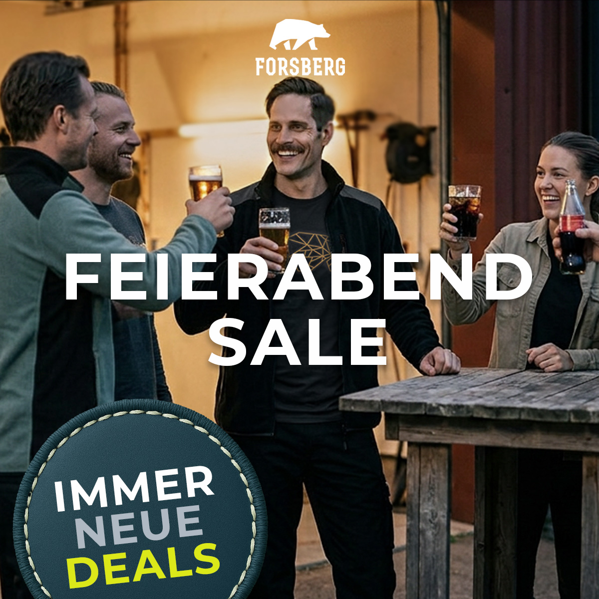 Feierabend, Sale, Bier, Gruppe, outdoor