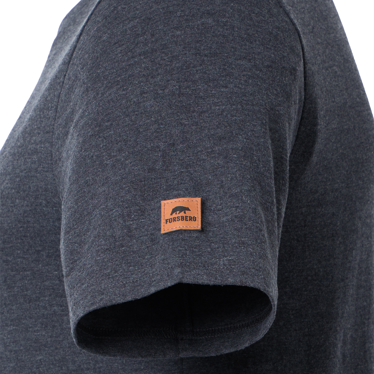 FORSBERG T-Shirt mit schwarzem Brustprint  - 11, Vlies, Langer Ärmel, Sweatshirt, Mann, Person