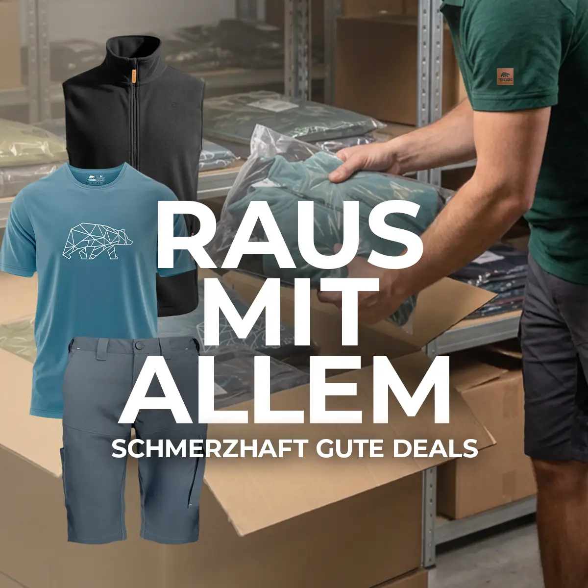 T-Shirt, Shorts, Fleece, Polyester, Logo-frei