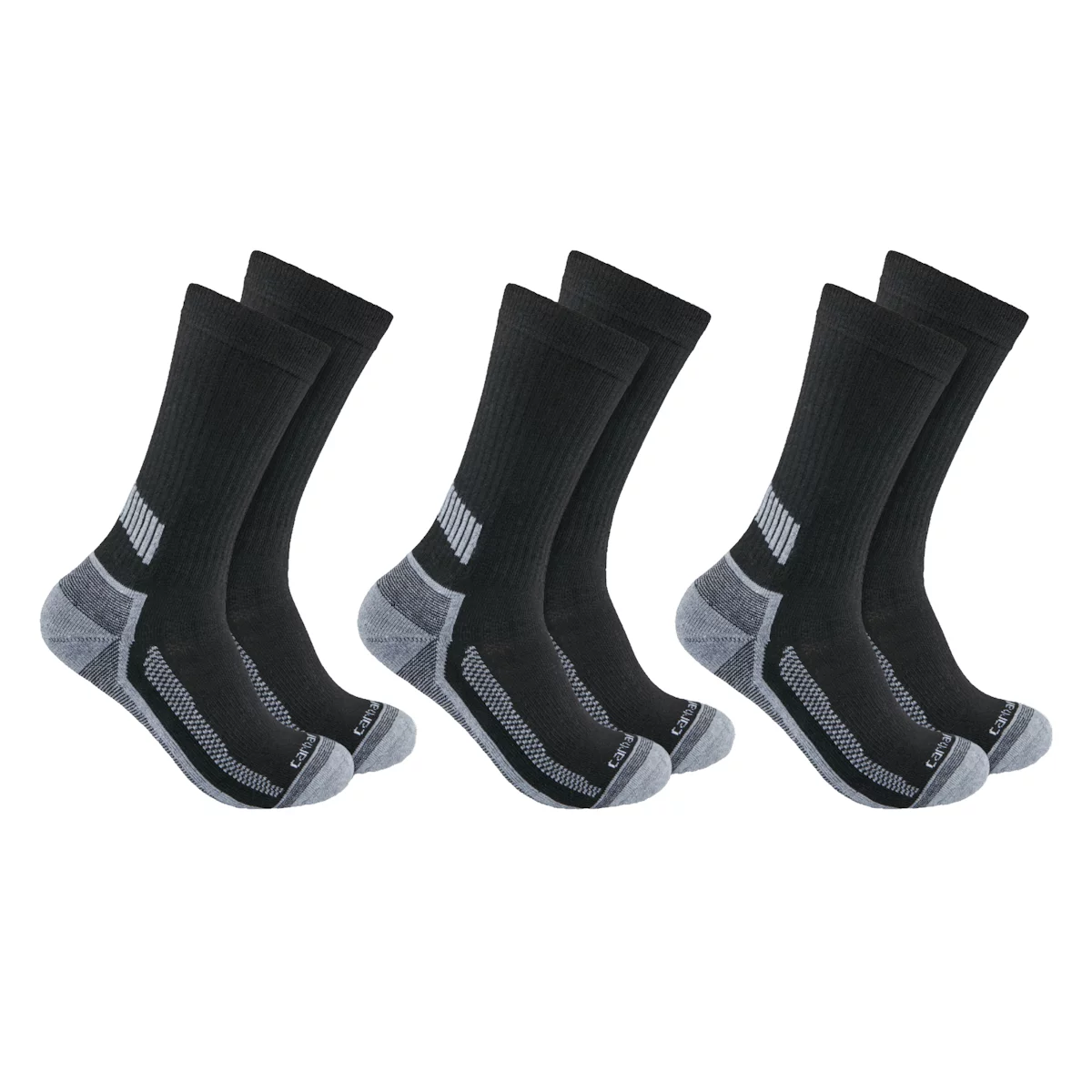 CARHARTT Force Midweight Crew Sock 3 Pack - 1