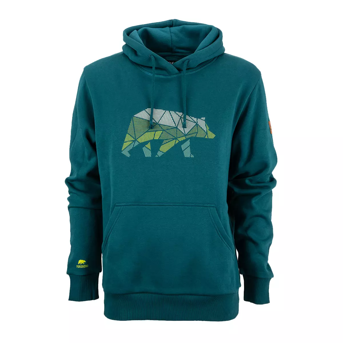 FORSBERG Hoodie mit gestreiftem Brustlogo - 1, Strickwaren, Pullover, Sweatshirt, Kapuzenpulli, Kapuze