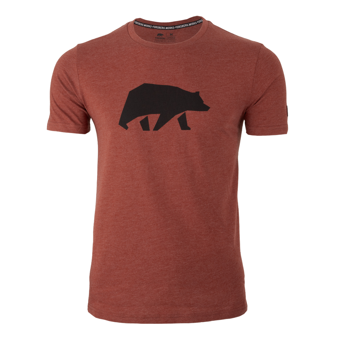 FORSBERG T-Shirt mit schwarzem Brustprint  - 13