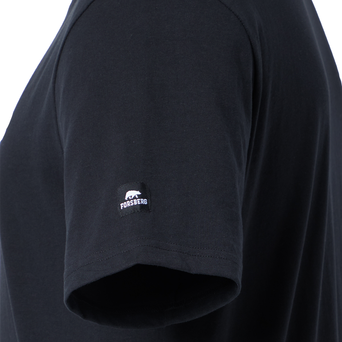 FORSBERG T-Shirt mit kleinem Gummi-Patch - 2, Vlies, Langer Ärmel, Mantel, Pullover, Sweatshirt