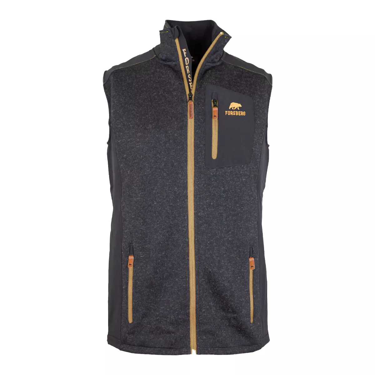 FORSBERG warme Strickfleece Weste mit Verstärkungen - 1, Weste, Vlies, Rettungsweste, Mantel, Jacke