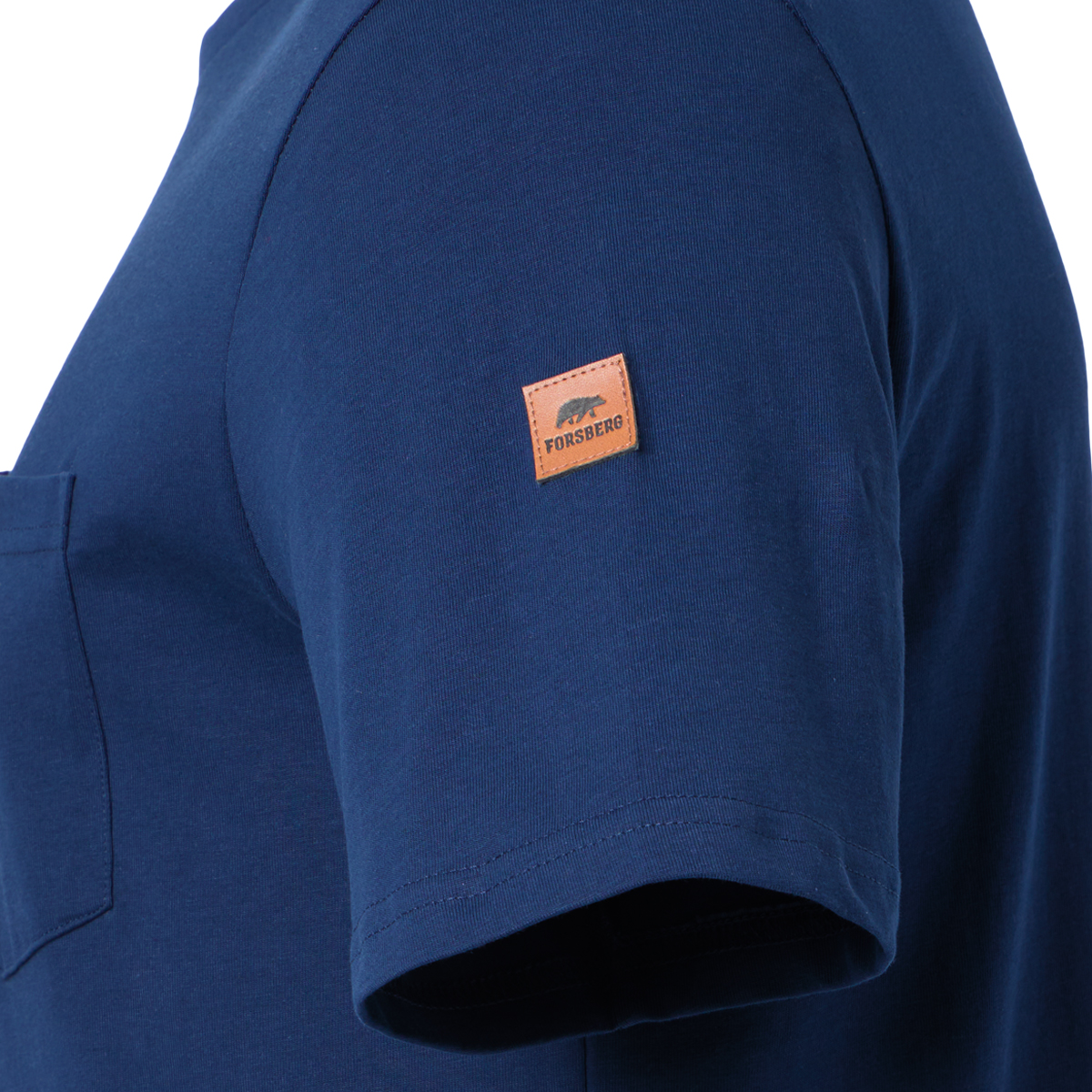 FORSBERG T-Shirt mit Brusttasche - 8, Vlies, Langer Ärmel, Mantel, Pullover, Sweatshirt