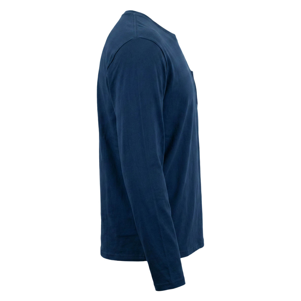 FORSBERG Longsleeve mit Brusttasche - 12, langarmshirt, marineblau, T-Shirt, Rundhals, Baumwolle