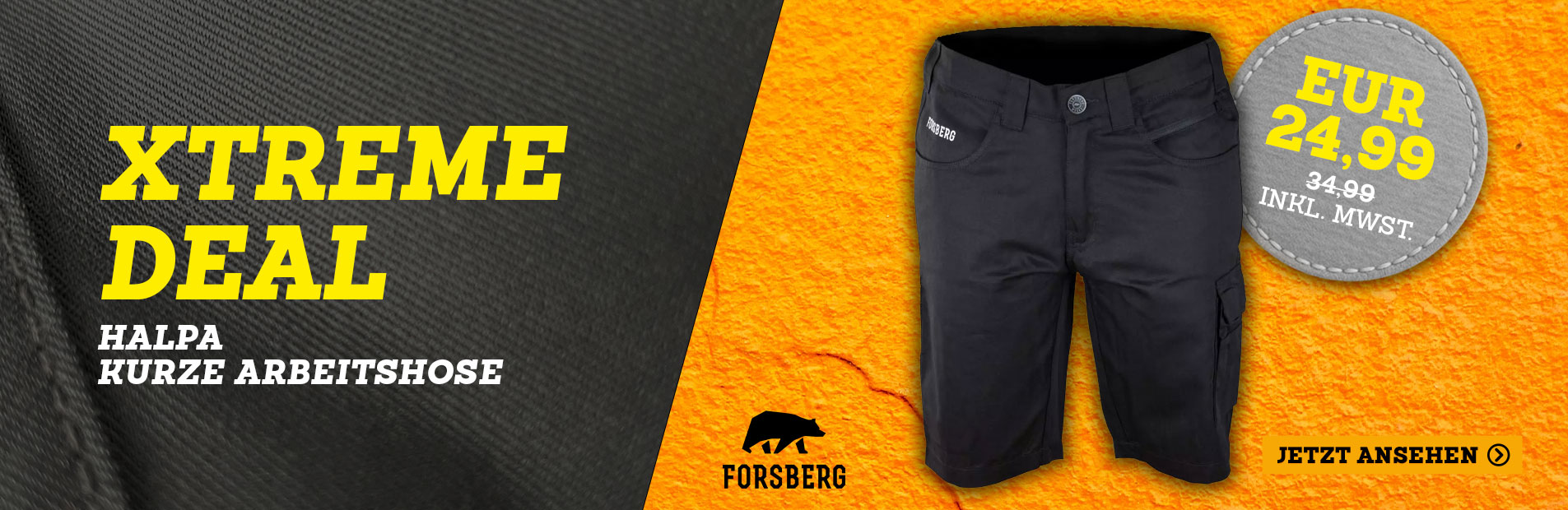 kurzehosen, cargo-shorts, schwarz, knie-lang, taschen