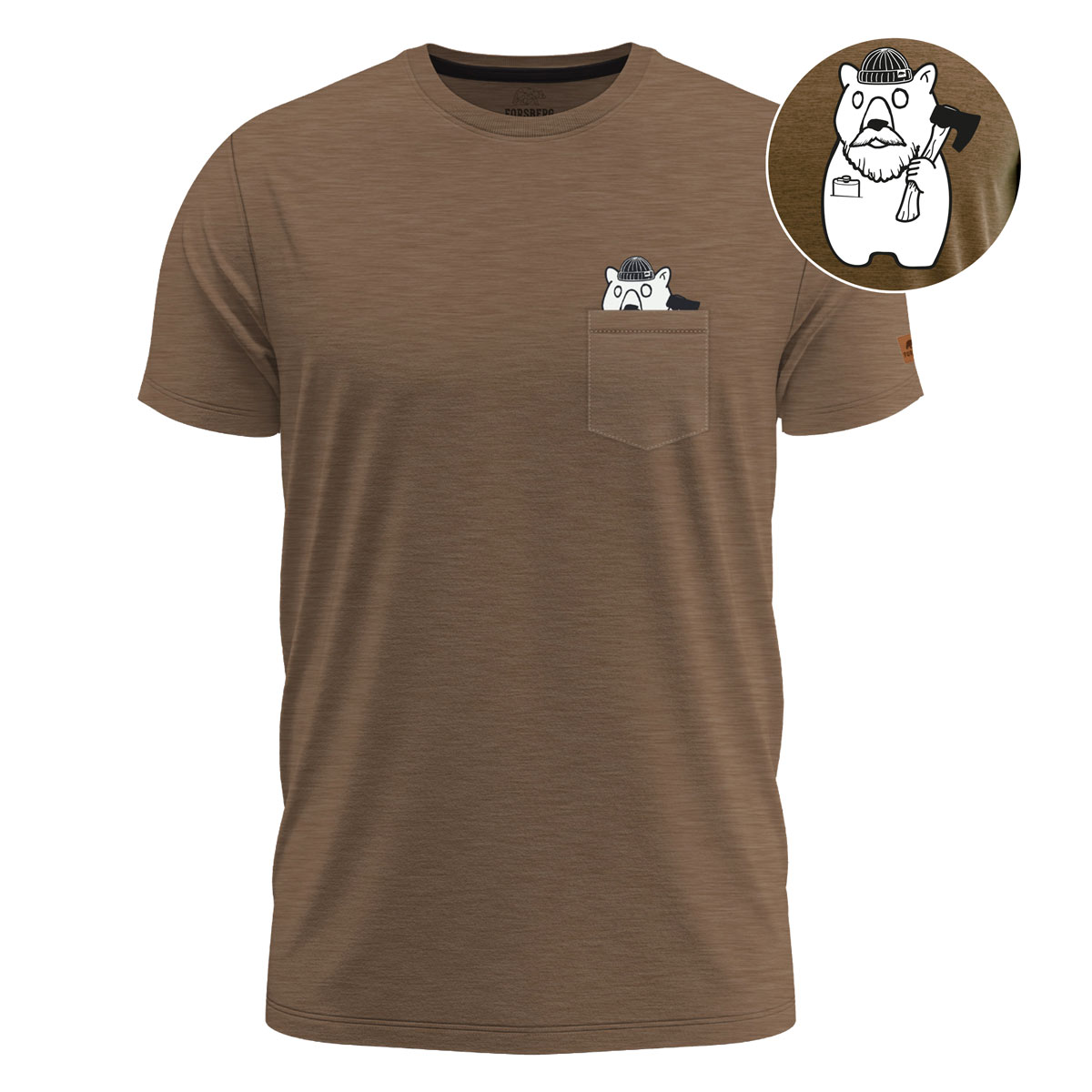 FORSBERG Lumberson T-Shirt mit Brusttasche - 1