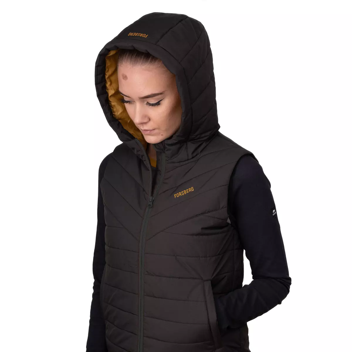FORSBERG wattierte Damenweste mit Kapuze - 5, Mantel, Jacke, Kapuze, Kapuzenpulli, Pullover