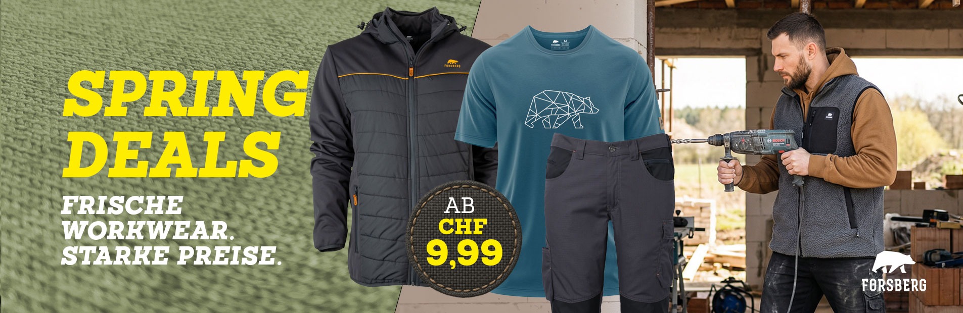 Jacke, Hose, T-Shirt, Softshell, Arbeitswear