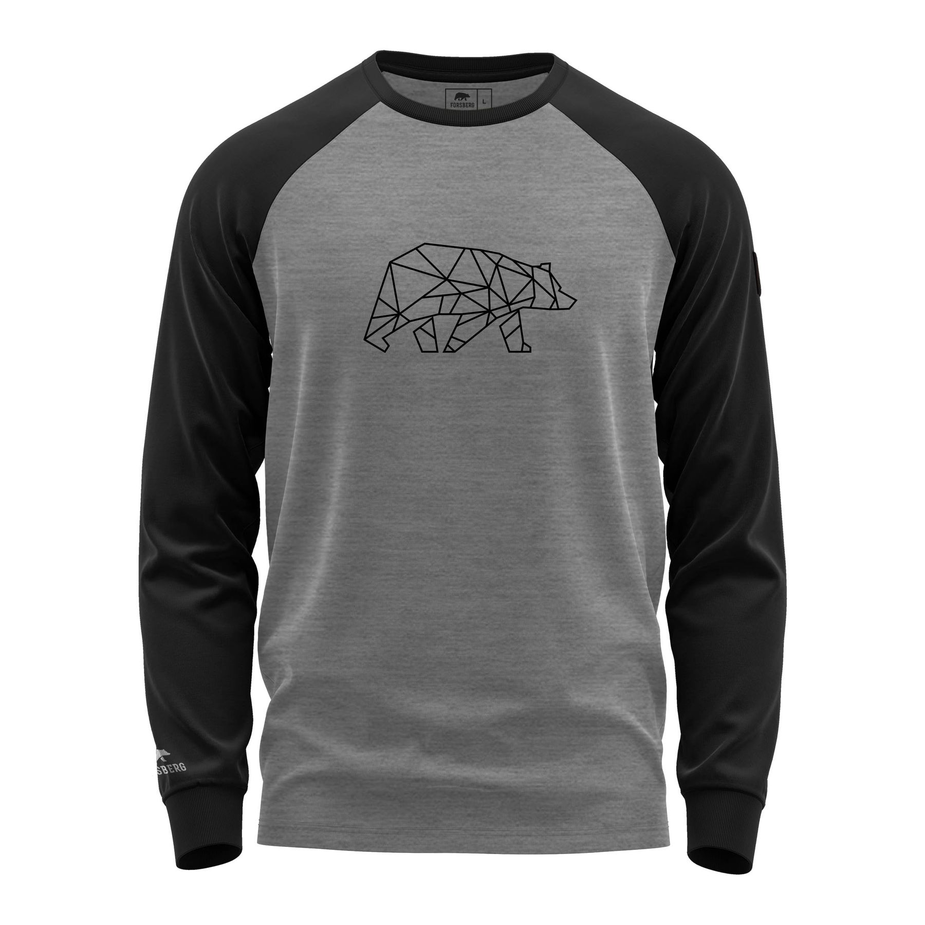 FORSBERG Raglar Longsleeve Shirt - 3, Langarm, Ärmel, Kapuzenpulli, Pullover, T-shirt
