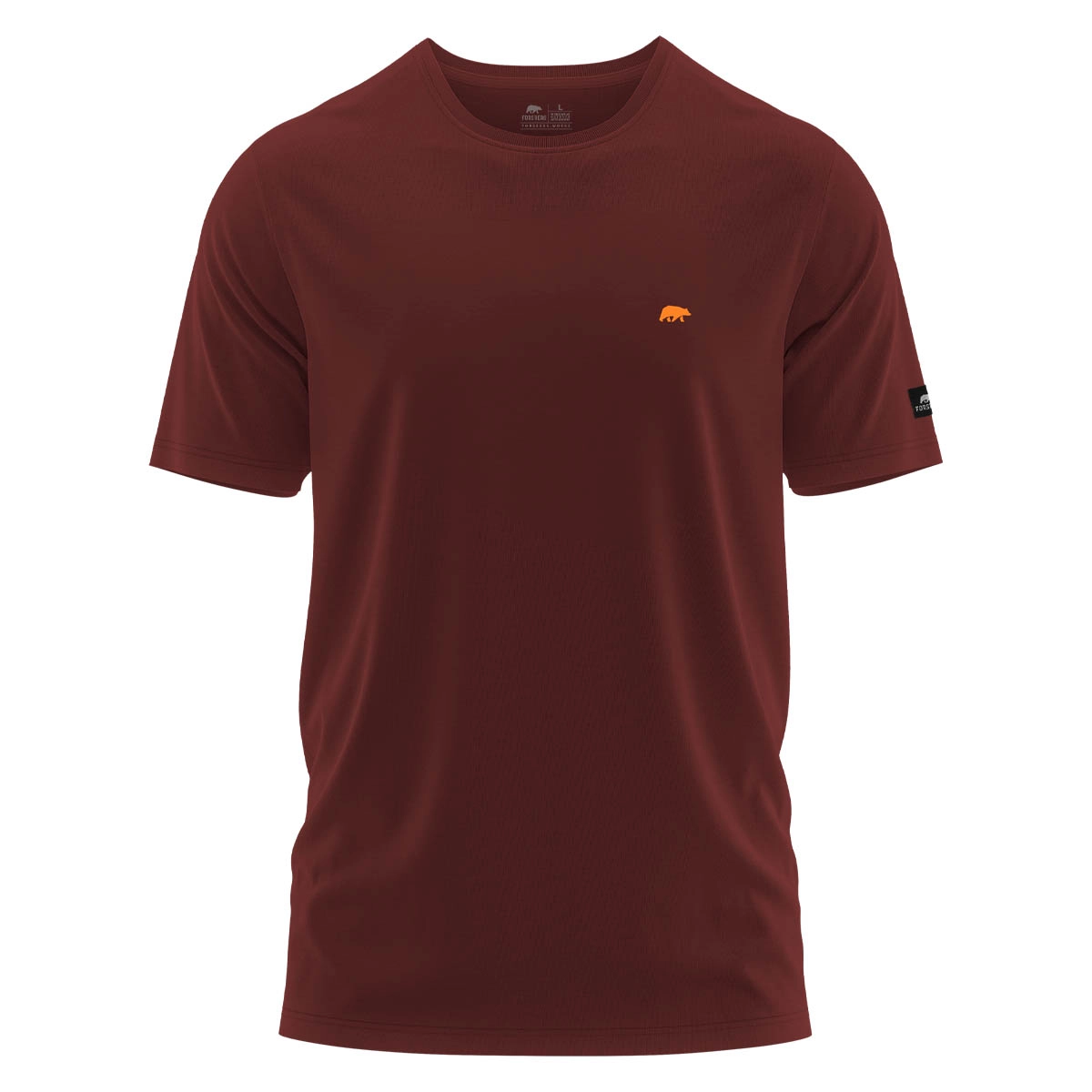 FORSBERG T-Shirt mit kleinem Gummi-Patch - 1