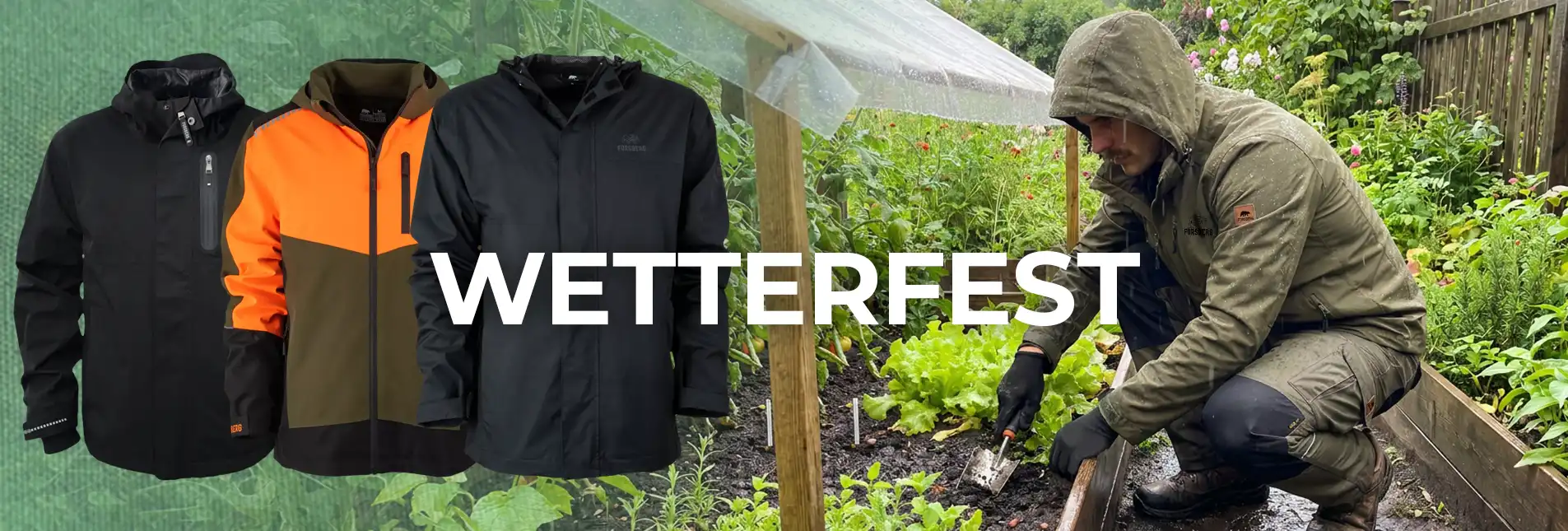 Regenjacke, Wetterschutz, Gartenarbeit, Outdoorbekleidung, Jacke mit Kapuze