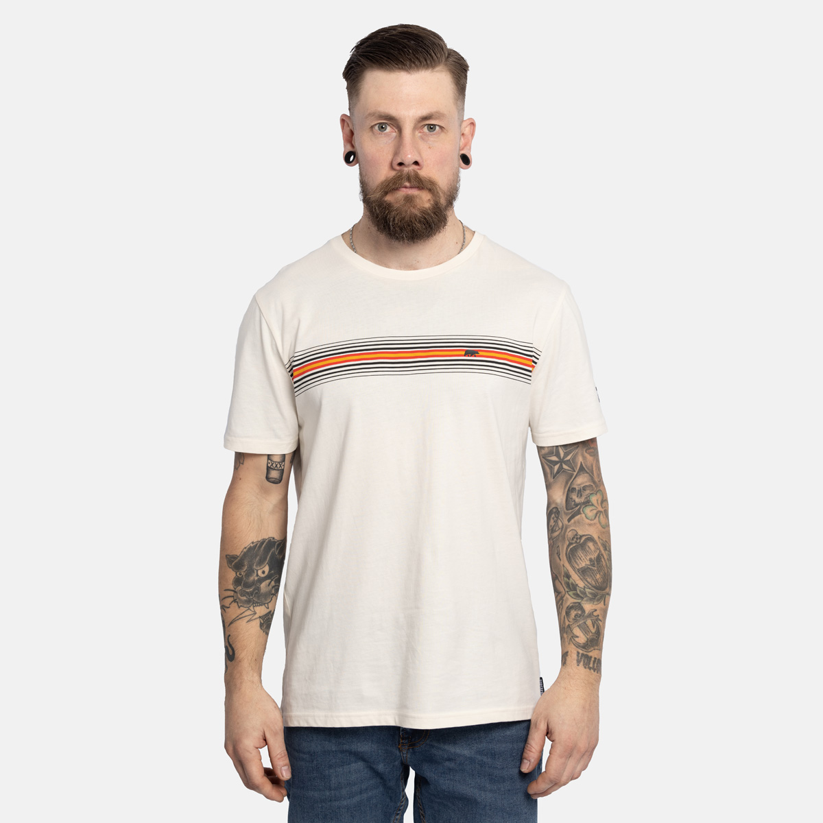 FORSBERG T-Shirt mit Streifenmuster - 2